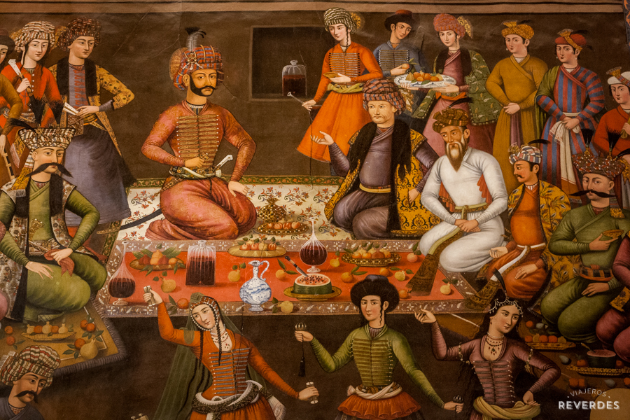 Festín de frutas en tiempos de reyes persas